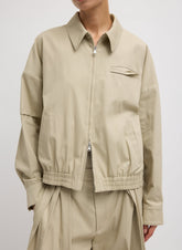 Luxe Spring Twill Bomber | Tibi