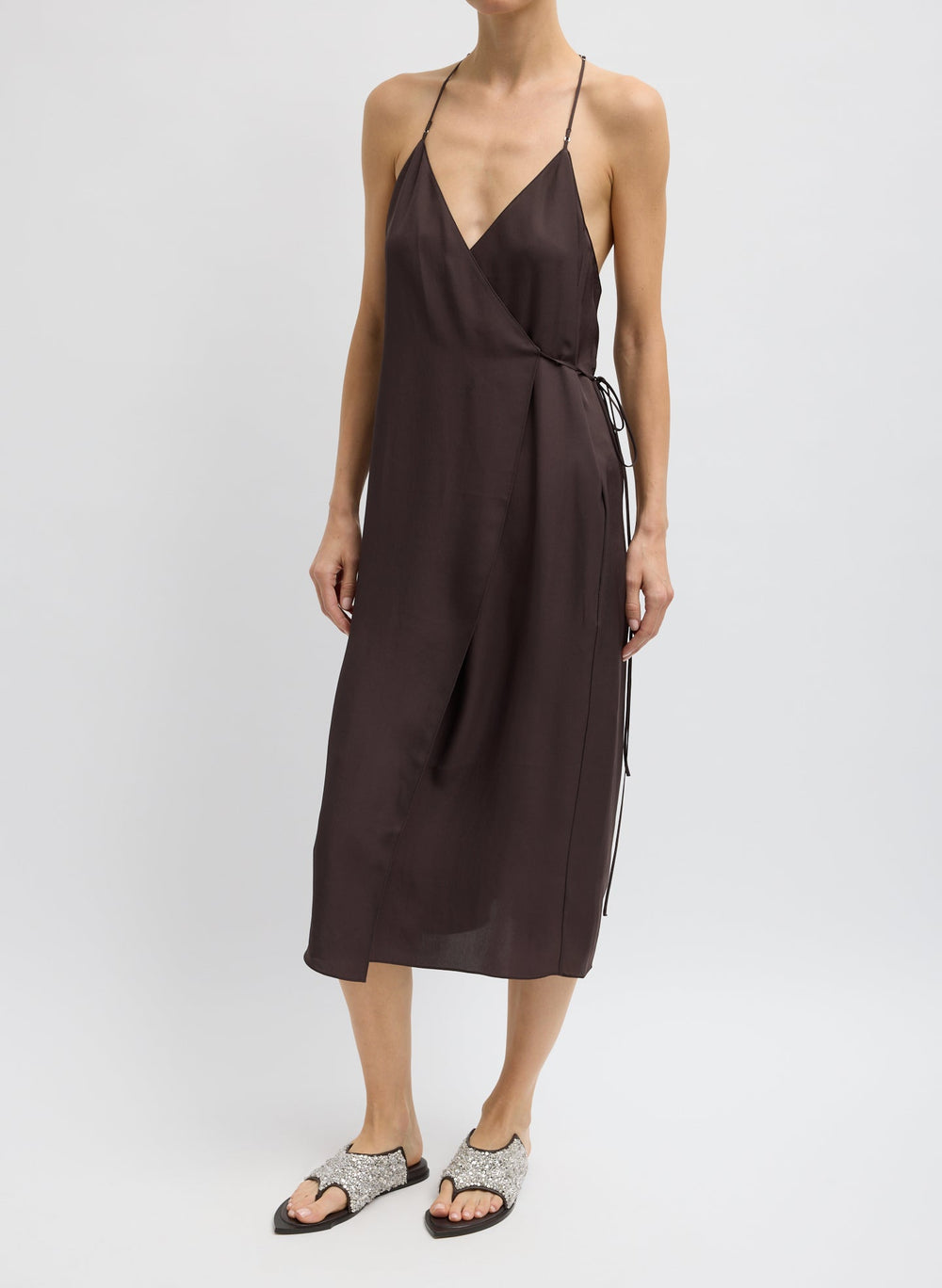 Summer Slip Wrap Dress | Tibi