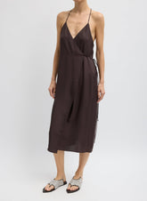 Summer Slip Wrap Dress | Tibi