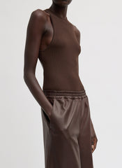 Ribbed Sweater Cut Out Tank | Tibi