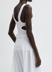 Ribbed Racerback Tank | Tibi