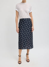 Silk Gazar Jacquard Pencil Skirt | Tibi