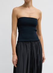 Ribbed Sweater Tube Top | Tibi