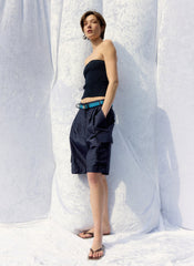Ribbed Sweater Tube Top | Tibi