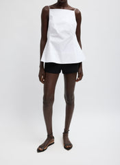 Eco Poplin Strappy Open Back Top | Tibi