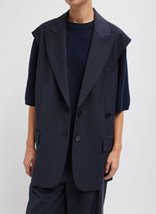 Tropical Wool Liam Vest | Tibi