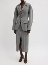 Structured Wool Sculpted Blazer | Tibi