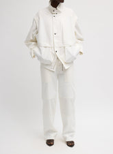 Patchwork Twill Slicker Jacket | Tibi