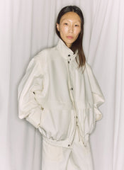 Patchwork Twill Slicker Jacket | Tibi