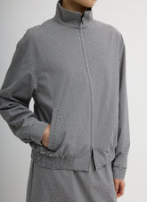 Tech Gingham Track Jacket | Tibi