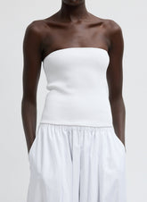 Ribbed Sweater Tube Top | Tibi