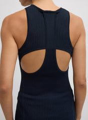 Ribbed Sweater Cut Out Tank | Tibi