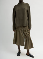 Cashmere Crewneck Oversized Pullover Sweater | Tibi