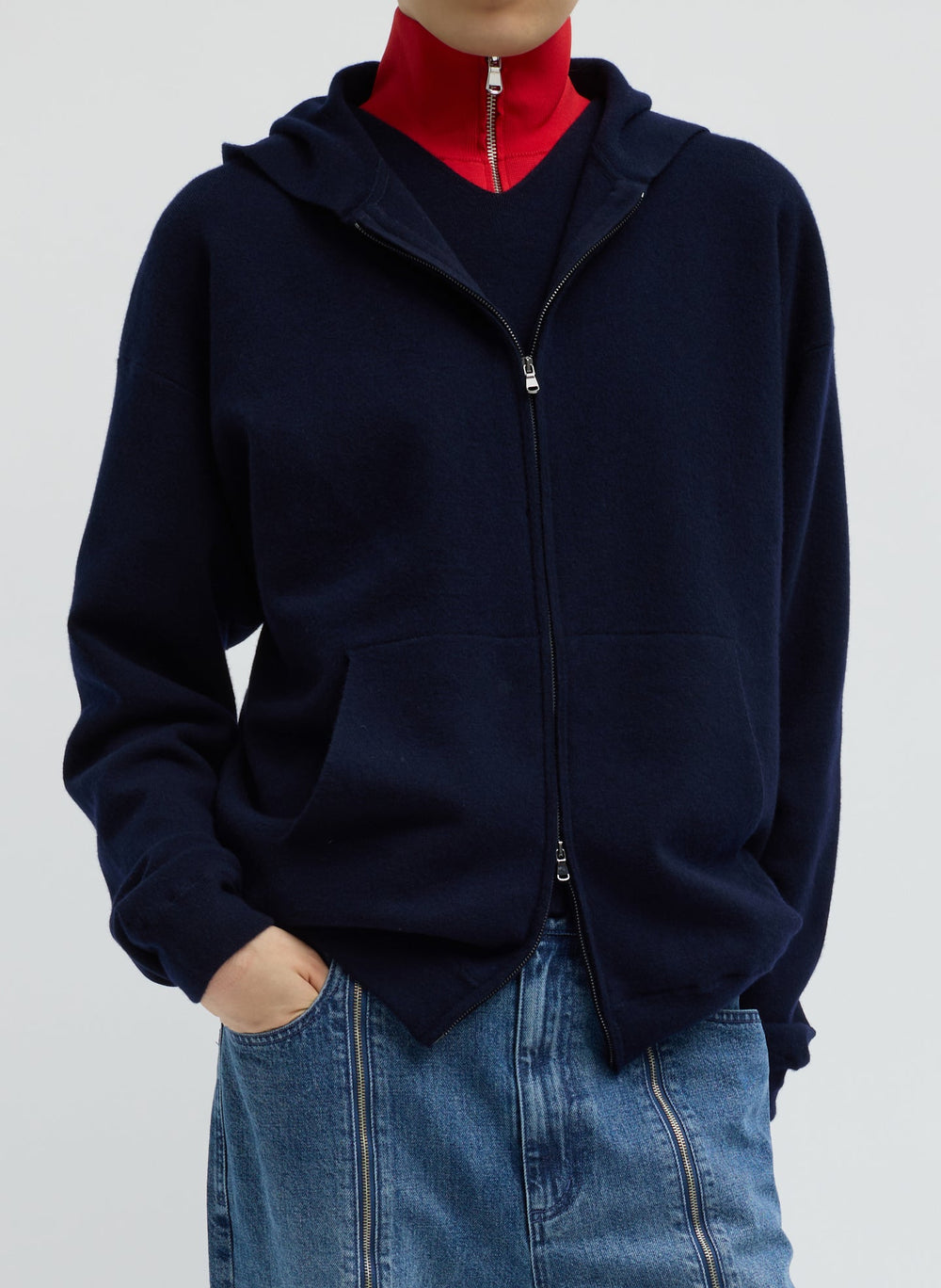 Double Faced Cashmere Hoodie | Tibi