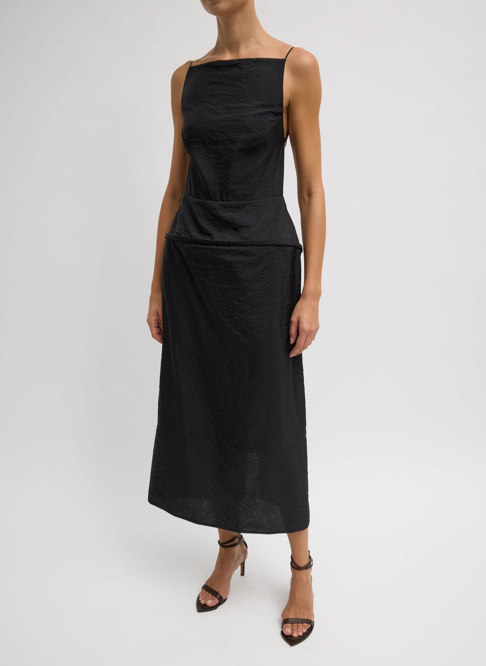 Chassis Hoop Strappy Dress | Tibi