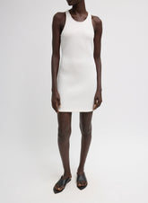 Bonded Viscose Sculpted Sleeveless Tunic Tank | Tibi