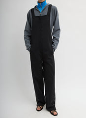 Compact Tech Knit Overalls | Tibi