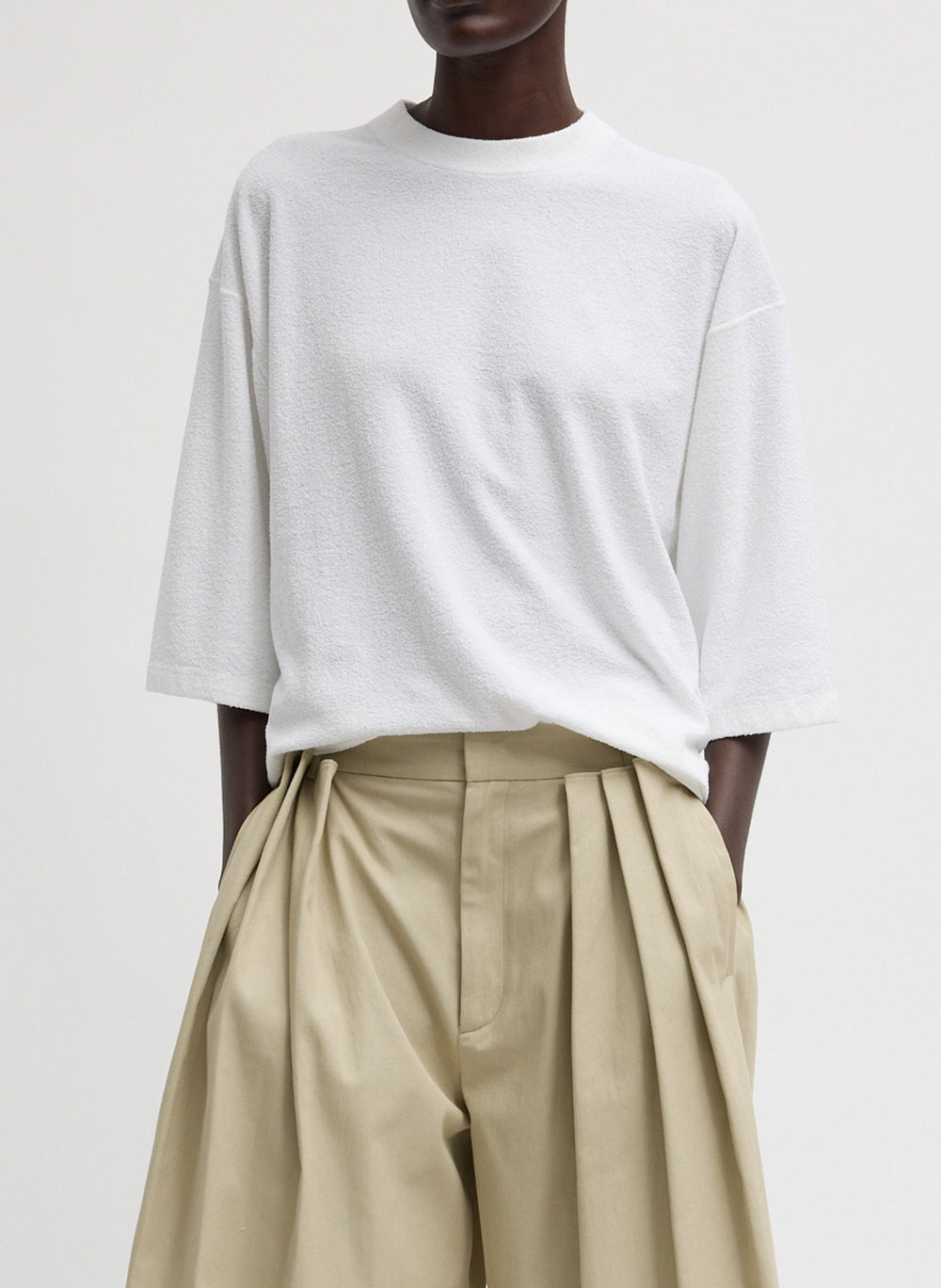 Sable Oversized Easy T-Shirt | Tibi
