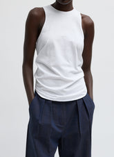 Shirred Back Tank | Tibi