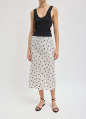 Silk Gazar Jacquard Pencil Skirt | Tibi