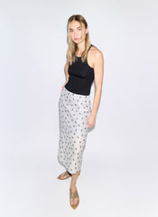 Silk Gazar Jacquard Pencil Skirt | Tibi