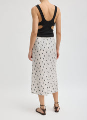 Silk Gazar Jacquard Pencil Skirt | Tibi