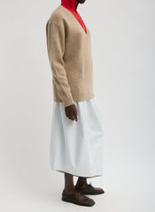 Leather Asymmetrical Balloon Skirt | Tibi