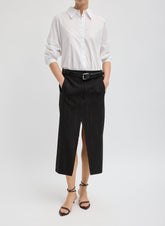 Viscose Suiting Midi Trouser Skirt | Tibi