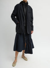 Tech Suiting Asymmetrical Skirt | Tibi