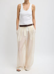 Summer Voile Stella Pant With Slit Detail | Tibi