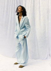 Garment Dyed Silky Cotton Winslow Pull On Pant | Tibi