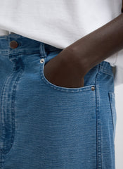 Denim Interlock Mica Jean | Tibi