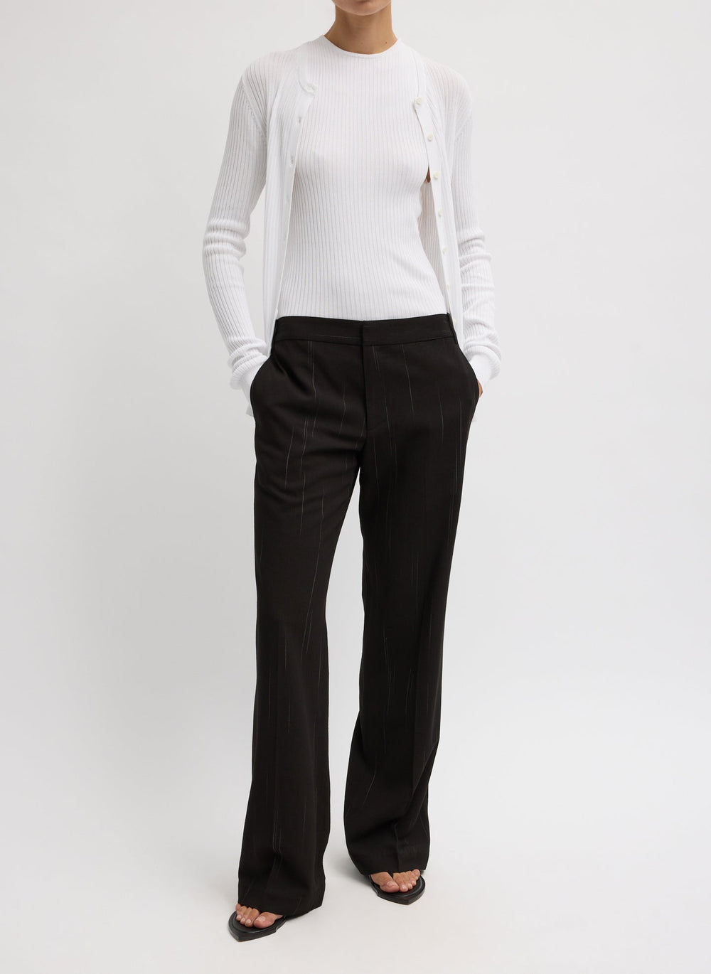 Viscose Suiting Isaac Pant | Tibi