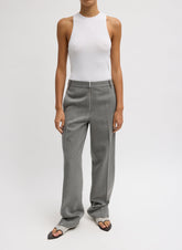 Structured Wool Zip Front Trouser | Tibi