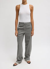 Structured Wool Zip Front Trouser | Tibi