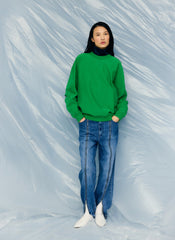 Zippered Denim Jogger | Tibi