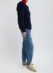 Zippered Denim Jogger | Tibi