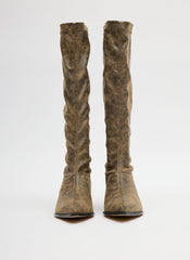 Distressed Bronson Boot - Regular Calf | Tibi