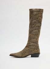Distressed Bronson Boot - Narrow Calf | Tibi