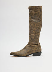 Distressed Bronson Boot - Narrow Calf | Tibi