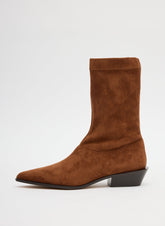 Faux Suede Leo Boot | Tibi
