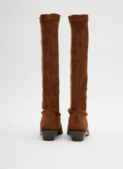 Faux Suede Bronson Boot - Narrow Calf | Tibi