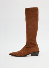 Faux Suede Bronson Boot - Regular Calf | Tibi