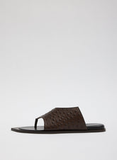 Ostrich Print Gerard Sandal | Tibi
