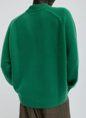 Cashmere Crewneck Oversized Pullover Sweater | Tibi