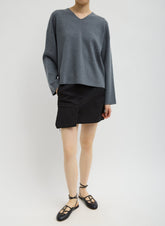 Double Faced Cashmere Oversized Easy Sweater | Tibi