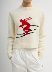 Soft Wool Ski Shrunken Sweater | Tibi