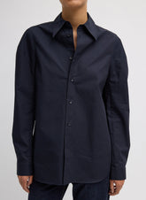 Compact Eco Poplin Hinged Shirt | Tibi