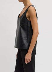 Light Weight Leather Tank Top | Tibi