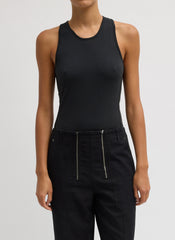 Crewneck Racerback Bodysuit | Tibi